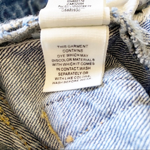 FREE PEOPLE Sophia Cutoff Denim Shorts 25 NWT - Picture 7 of 10